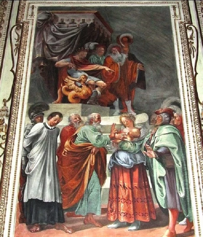 Simone e Giuda smascherano la menzogna della giovane madre - Basilica di S. Giovanni dei FiorentiniRoma